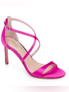 Jewel Badgley Mischka Satin Heels